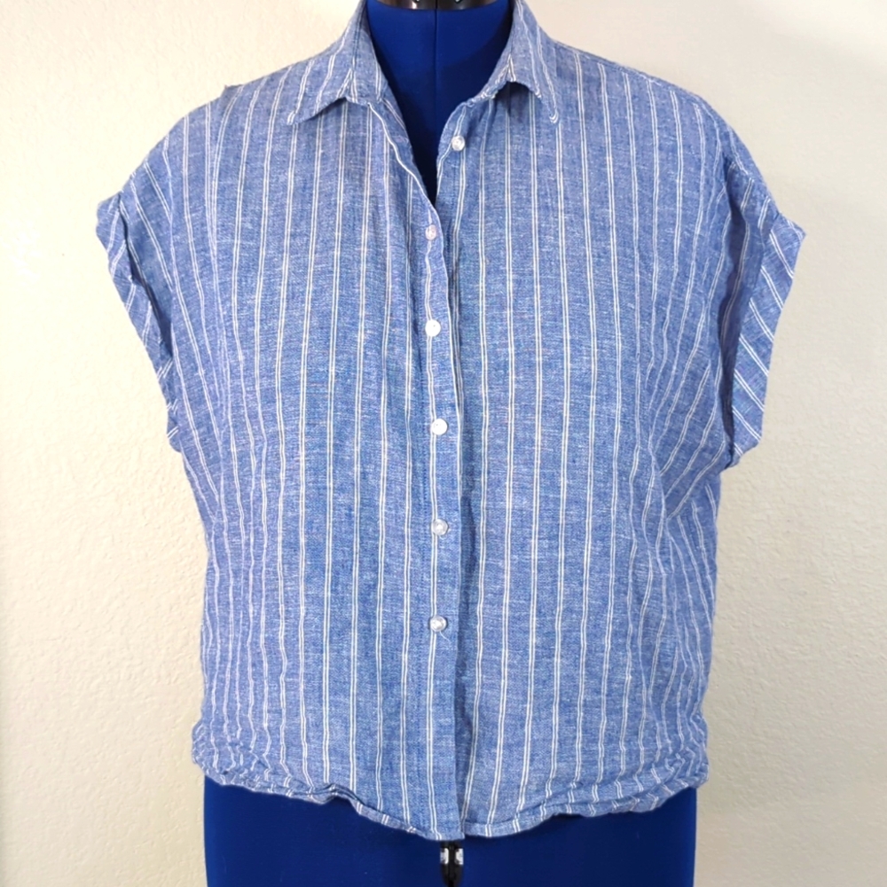 Banana Republic M-XL loose fit linen blouse EUC